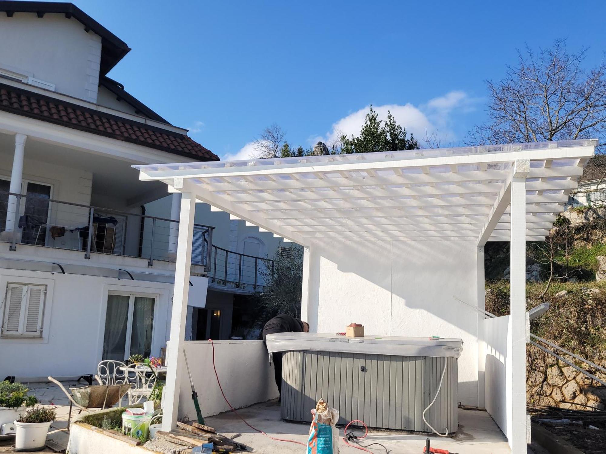 Apartments Chiara Mit Meerblick Und Pool Und Jacuzzi Laurana Camera foto
